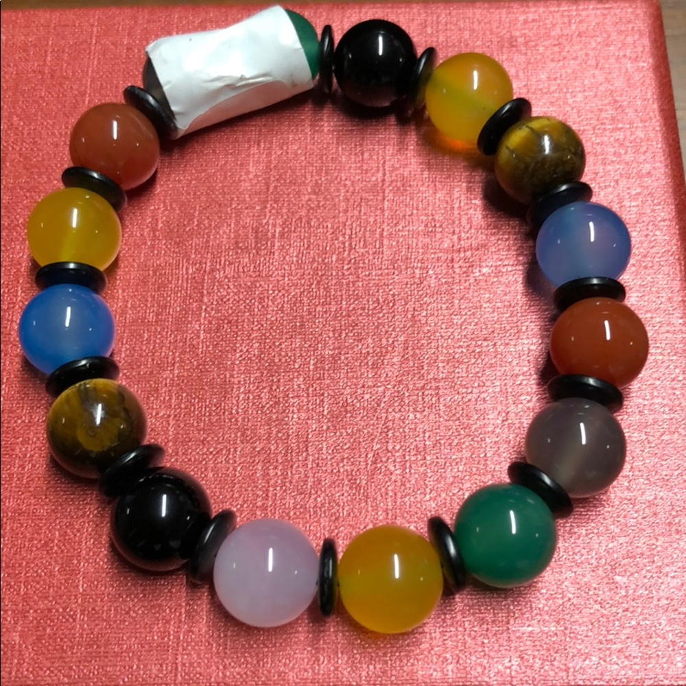 Multiple color quartz bracelet